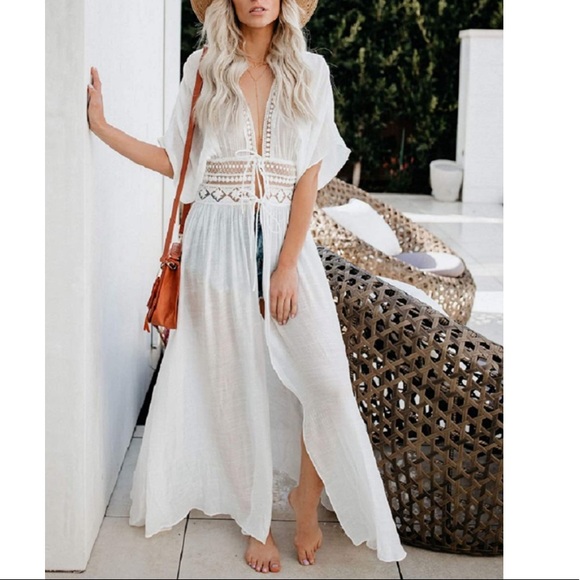 Sexy Open Front Kimono Cardigan - Picture 2 of 5